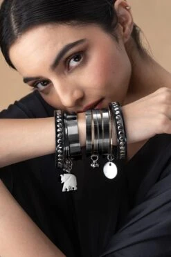 Ritika Sachdeva Silver Bangle Stack -Inca Sales Store 41123rs5 1 2