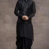 Tarun Tahiliani Men Black Silk Velvet Bundi Jacket