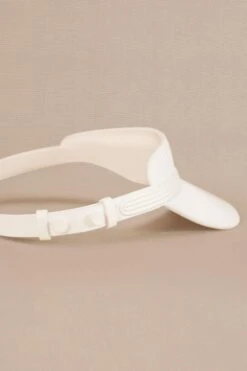 AMPM Accessories Maeen Serene White Leather Visor -Inca Sales Store 4124ampm7 3