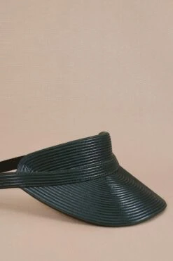 AMPM Accessories Maeen Regal Green Leather Visor -Inca Sales Store 4124ampm8 4