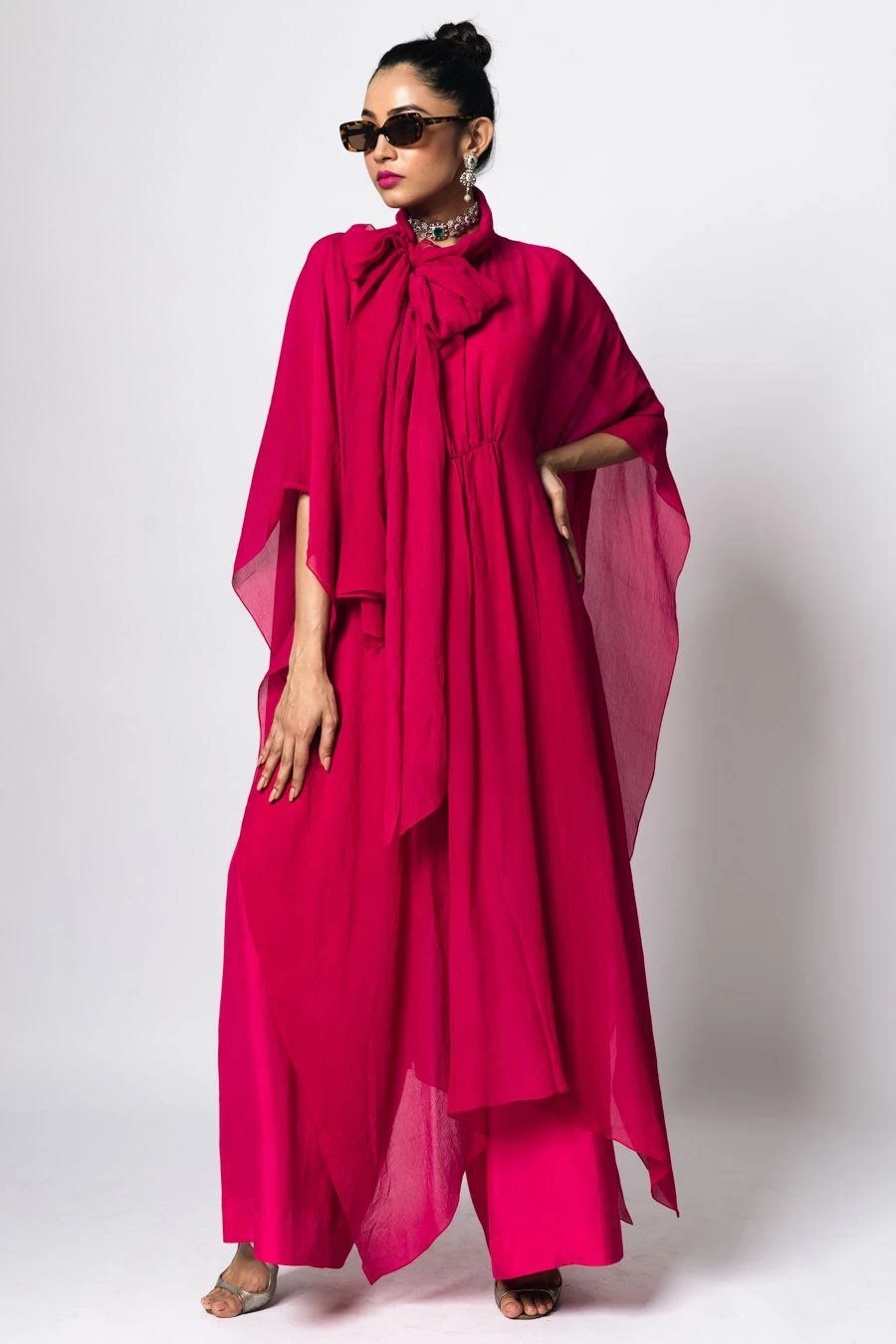 REIK Magenta Sevile Kaftan And Noir Jumpsuit 3 REIK Magenta Sevile Kaftan And Noir Jumpsuit