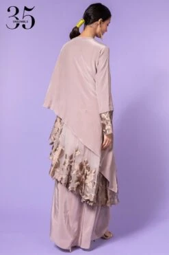 Aikeyah Grey Embroidered Layered Dress -Inca Sales Store 42aik12 5