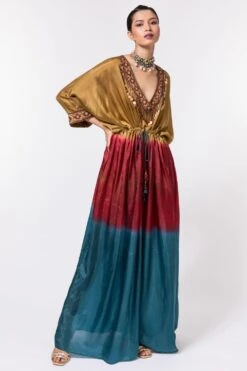 Best Seller 23 CAPISVIRLEO Ombre Dyed Habutai Silk Kaftan