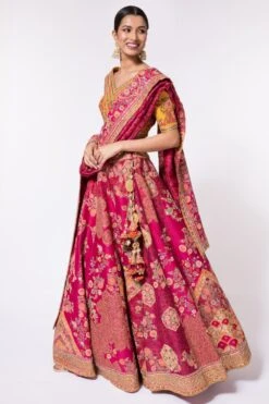 Debyani Magenta Pink Embroidered Lehenga Set 8 Debyani Magenta Pink Embroidered Lehenga Set -Inca Sales Store 44dby13 2