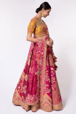 Debyani Magenta Pink Embroidered Lehenga Set 9 Debyani Magenta Pink Embroidered Lehenga Set -Inca Sales Store 44dby13 3