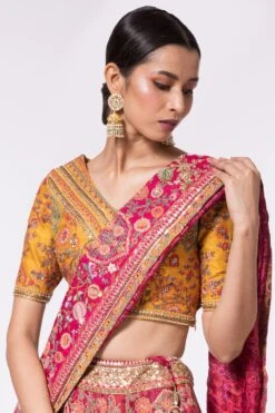 Debyani Magenta Pink Embroidered Lehenga Set 10 Debyani Magenta Pink Embroidered Lehenga Set -Inca Sales Store 44dby13 4