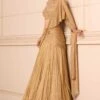 Tarun Tahiliani Champagne Gold Draped Lehenga Set -Inca Sales Store 453997 2
