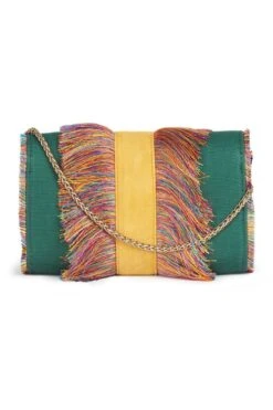JENA Forest Green Fringe Crossbody -Inca Sales Store 455575 4