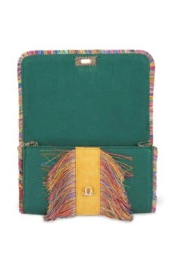 JENA Forest Green Fringe Crossbody -Inca Sales Store 455575 5