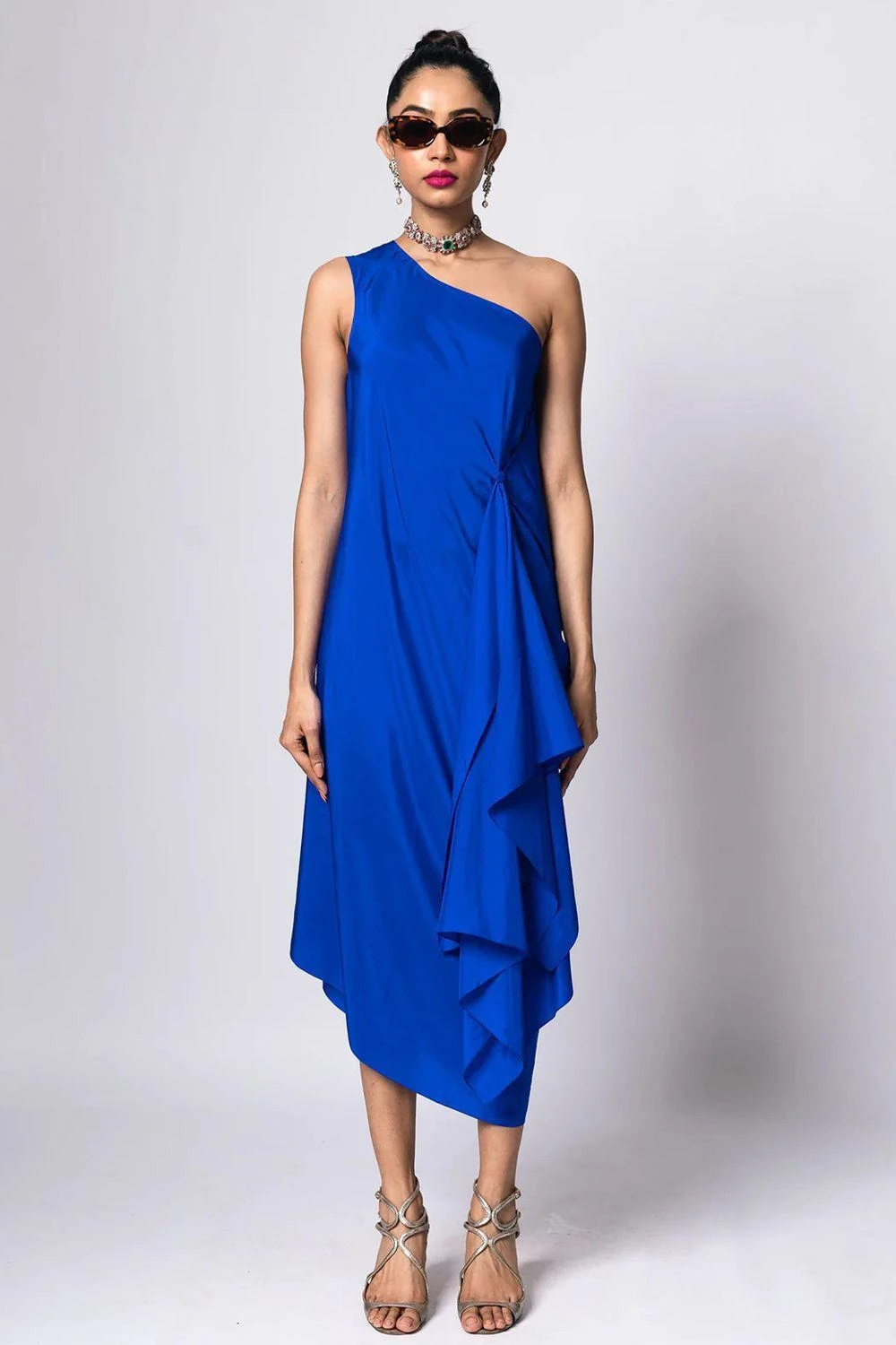 REIK Electric Blue Mimosa Dress With A Moulin Shirt 4 REIK Electric Blue Mimosa Dress With A Moulin Shirt - Image 2