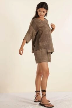 Urbania Hazelnut Silk Shorts 8 Urbania Hazelnut Silk Shorts -Inca Sales Store 4823ua18 3 1