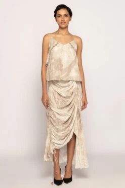 Saaksha & Kinni Periwinkle Bandhani Print Camisole