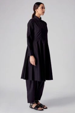 Rajesh Pratap Singh Black Panelled Dress -Inca Sales Store 4lb 33a 2