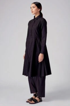 Rajesh Pratap Singh Black Panelled Dress -Inca Sales Store 4lb 33a 3