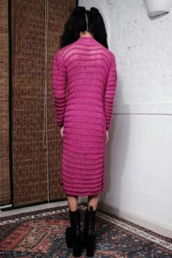QUOD Vibrant Magenta Coil Hand-Knitted Dress -Inca Sales Store 51123qu22 3