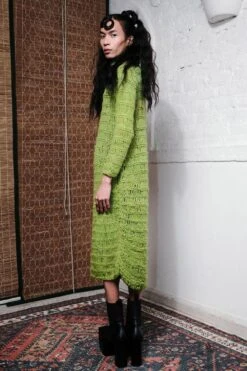 QUOD Zesty Lime Coil Hand-Knitted Dress -Inca Sales Store 51123qu23 4