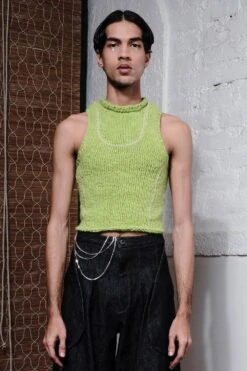 QUOD Citrusy Lime Knitted Matcha Vest -Inca Sales Store 51123qu38 5