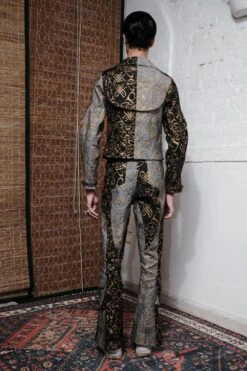 QUOD Black & Grey QUOD Printed Racer Shirt Jacket -Inca Sales Store 51123qu48 4