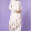 Aikeyah White Embroidered Layered Dress 1 Aikeyah White Embroidered Layered Dress -Inca Sales Store 511ak06 1