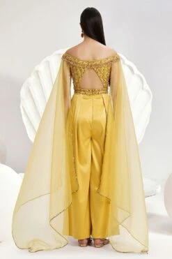 Divya Aggarwal Emma Golden Yellow Jumpsuit -Inca Sales Store 5124pu15 5