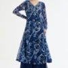 Divya Aggarwal Maris Royal Blue Printed Kurta-palazzo Set -Inca Sales Store 5124pu43 1