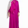 Three Hot Pink Chanderi Scarf