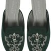 Nomada Green Baroque Mules