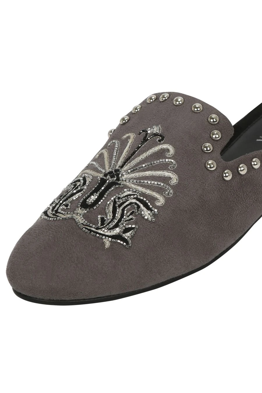 Nomada Grey Damask Mules 5 Nomada Grey Damask Mules - Image 3