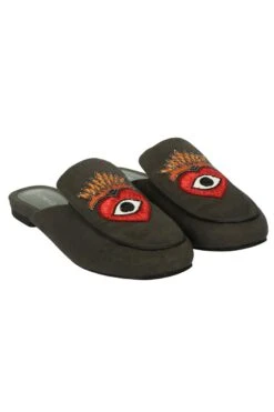 Nomada Olive Heart Eye Mules -Inca Sales Store 5423nos5 3