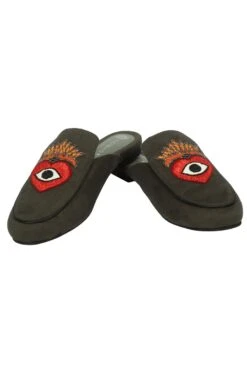 Nomada Olive Heart Eye Mules -Inca Sales Store 5423nos5 5