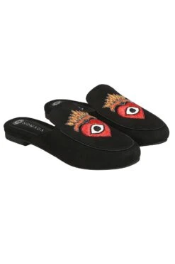Nomada Black Heart Eye Mules -Inca Sales Store 5423nos6 3