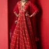 Ridhi Mehra Red Printed Anarkali Set -Inca Sales Store 5523rm20 1