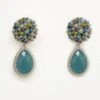 St Erasmus Blue Crystal Cluster Drop Earrings 1 St Erasmus Blue Crystal Cluster Drop Earrings -Inca Sales Store 57era1 1
