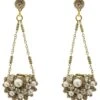 St Erasmus Crystal And Pearl Embellished Danglers -Inca Sales Store 57era26 1