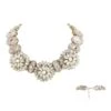 St Erasmus Floral Necklace With Crystal Embellishments -Inca Sales Store 57era30 1