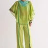 Ikai Lime Green A-line Blouse 1 Ikai Lime Green A-line Blouse -Inca Sales Store 5823iai12 1
