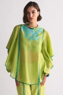 Ikai Lime Green A-line Blouse -Inca Sales Store 5823iai12 3
