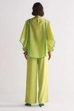 Ikai Lime Green A-line Blouse -Inca Sales Store 5823iai12 5