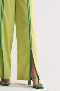 Ikai Lime Green Applique Elasticated Straight Pants -Inca Sales Store 5823iai13 3