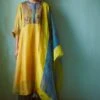 Medha Yellow Tie & Dye Hand Embellished Tunic Set -Inca Sales Store 5923ma16 1