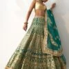 Itrh Green Embroidered Lehenga Set