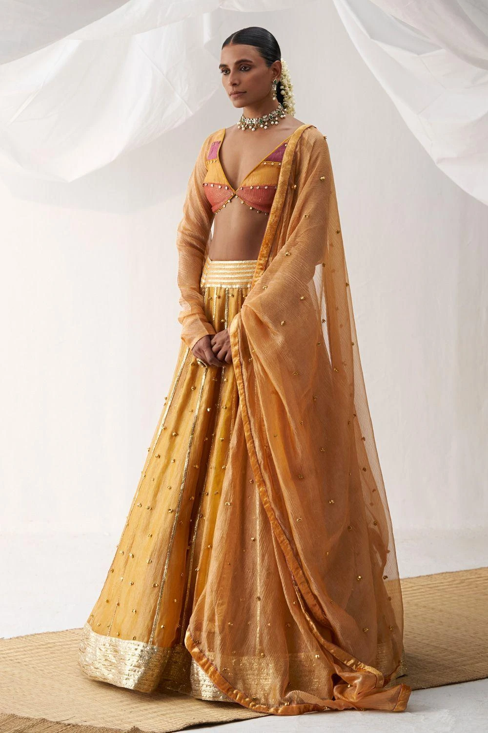 Itrh Yellow Embellished Lehenga Set 3 Itrh Yellow Embellished Lehenga Set