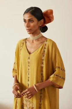 Sarang Kaur Yellow Uday Kaftan -Inca Sales Store 61023sk21 3