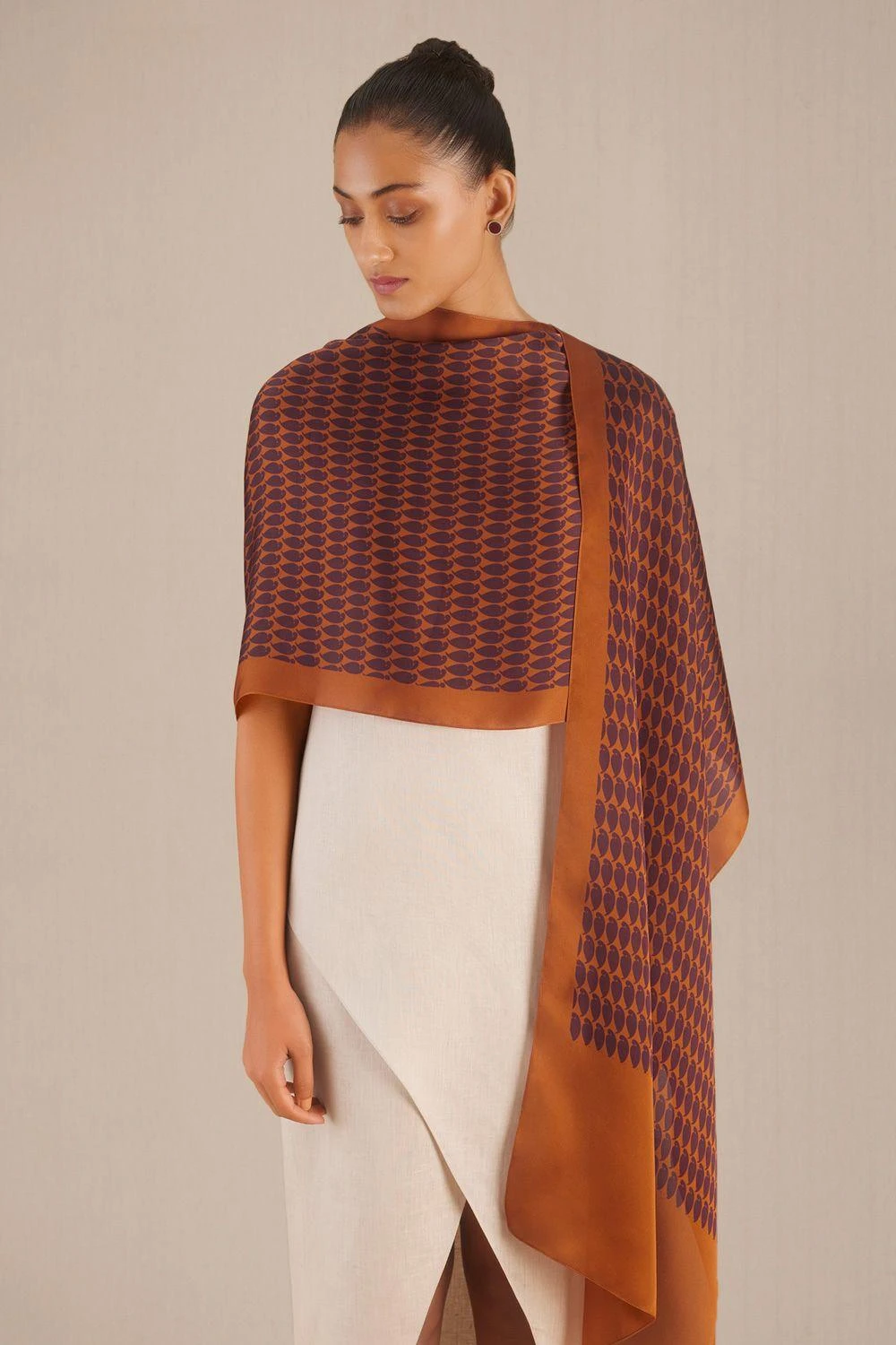 AMPM Tan Noor Scarf 4 AMPM Tan Noor Scarf - Image 2