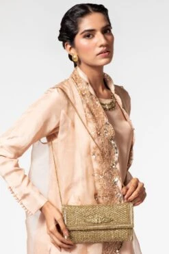 KOKOMMO Beaded Golden Clutch Bag -Inca Sales Store 611kok14 2