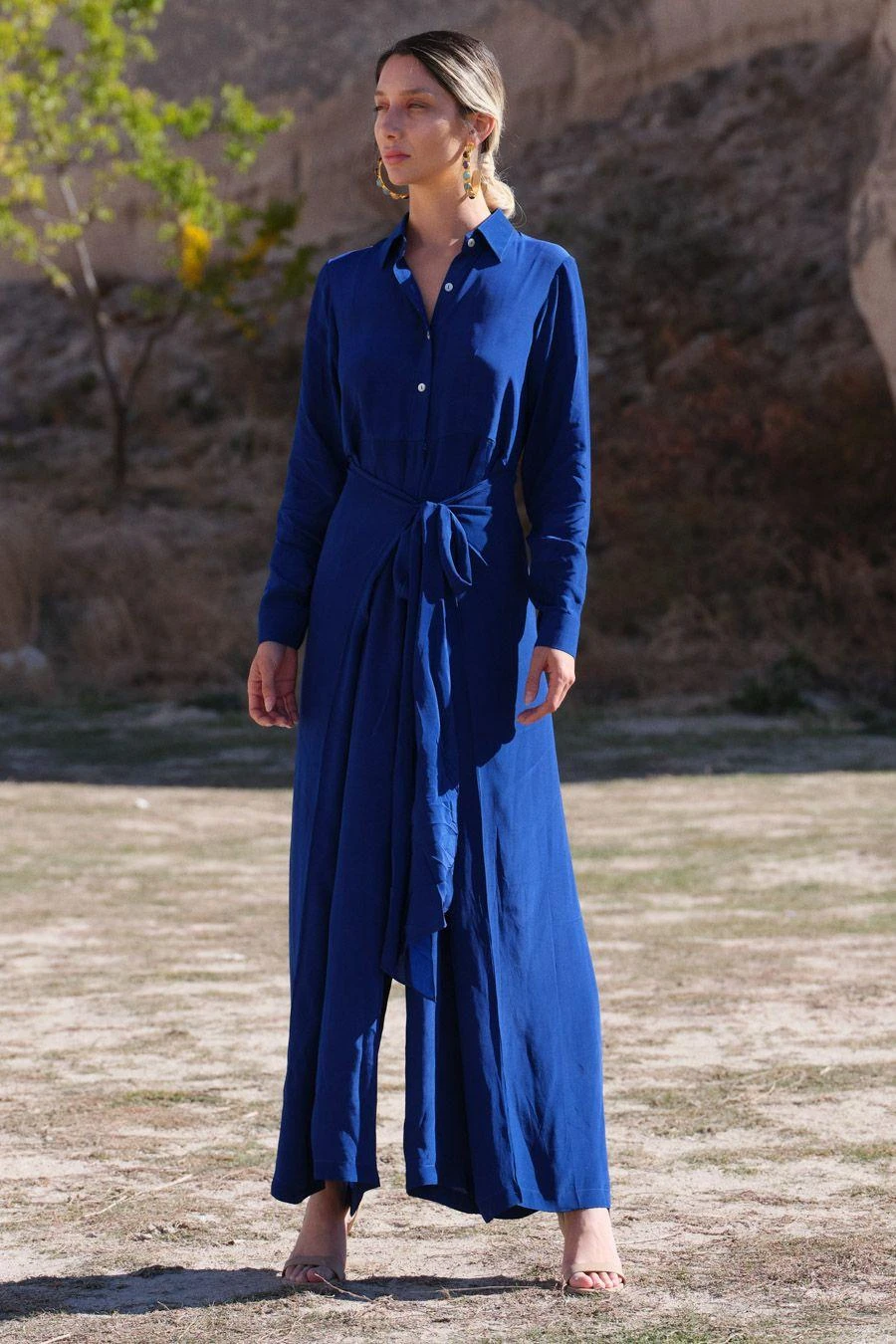 Twinkle Hanspal Indigo Overlap Jumpsuit 3 Twinkle Hanspal Indigo Overlap Jumpsuit