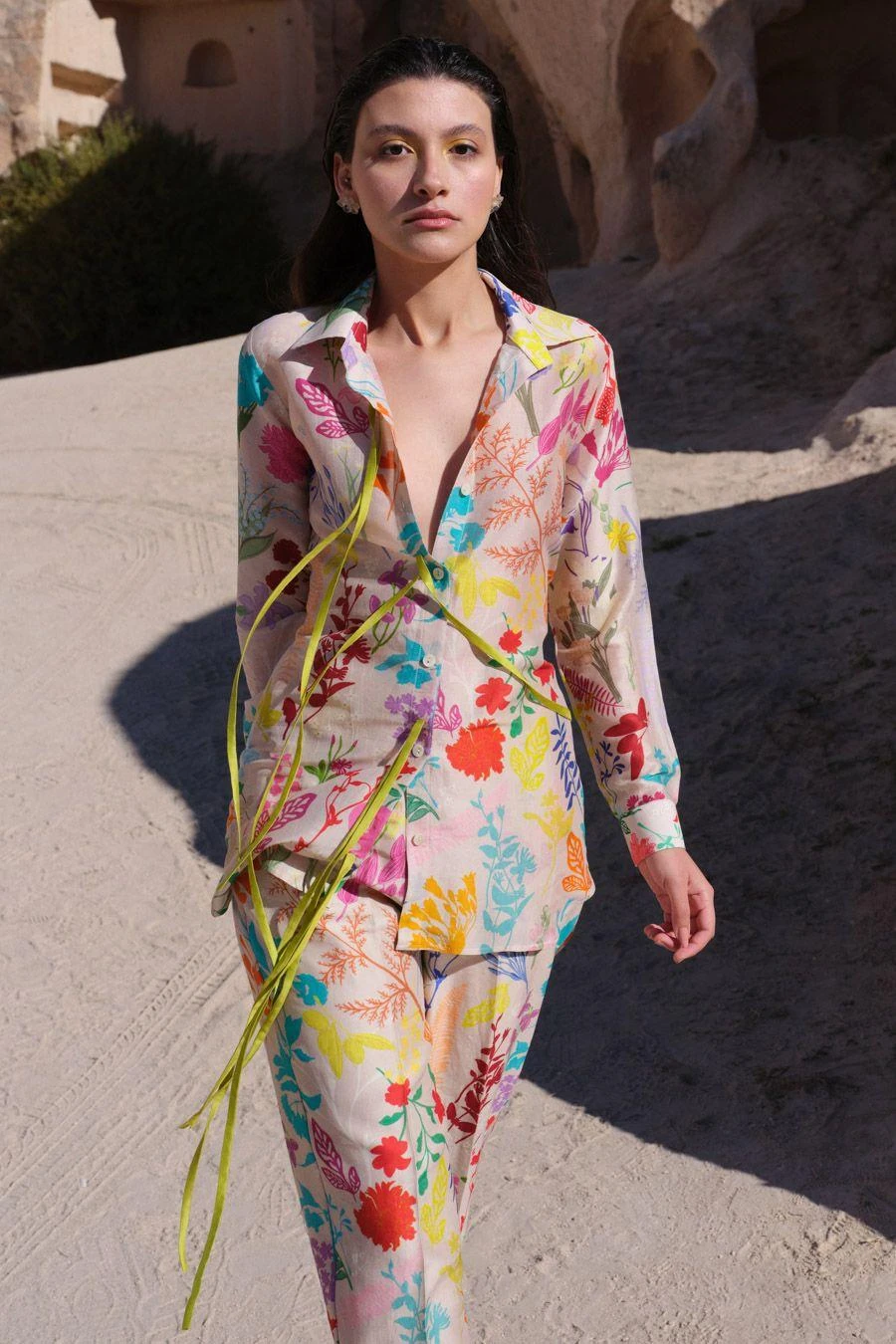 Twinkle Hanspal Multi Coloured Garden Printed Co-ord Set 4 Twinkle Hanspal Multi Coloured Garden Printed Co-ord Set - Image 2