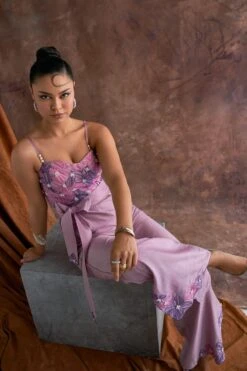 Sakshi Khetterpal Roseate Chanderi Corset Jumpsuit -Inca Sales Store 6124sk48 4