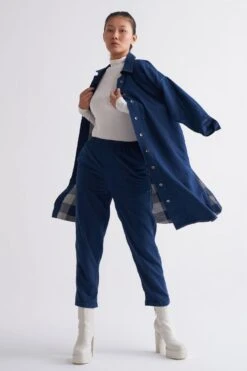 Three Navy Blue Checkered Jacket Set -Inca Sales Store 612thw10 5