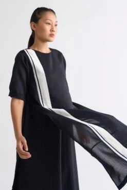 Three Black Double Layer Dress -Inca Sales Store 612thw29 3